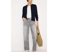 Cardigan CECIL, Damen, Gr. XL (44), urban dunkelblau, Strick, Obermaterial: 37% Baumwolle, 34% Polyacryl, 26% Polyester, 3% Elasthan, unifarben, regular fit normal, Rundhals, Rippbündchen, Strickjacke