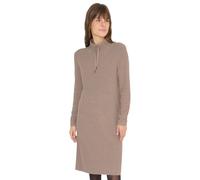 Midikleid CECIL, Damen, Gr. L (42), US-Größen, taupe melange, Stoff, 50% Viskose, 28% Polyester, 22% Nylon, unifarben, comfort fit knieumspielend, Bündchen, Kleider Midikleid, aus Viskose (20532915-L)