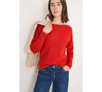 Cecil Damen Cosy Strukturmix Dolman in Orange, Gr: XL