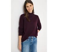 Cecil Pullover Cosy Turtleneck Stehkragen, Strick, 37% Baumwolle, Damen L, eggplant rot melange