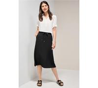 Maxirock CECIL, Damen, Gr. S38, schwarz, Stoff, 70% Viskose, 30% Polyester, unifarben, normal wadenlang, Röcke Maxirock, mit Struktur (11565866-S) schwarz