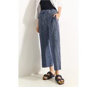 Cecil Damen Culotte Print Hose in Blau, Gr: XXL