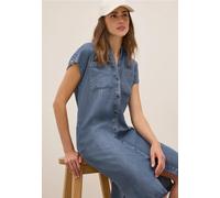 Cecil Damen Denim Look Lyocell Kleid in Blau, Gr: S
