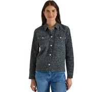 Kurzjacke CECIL, Damen, Gr. M (40), dried olive grün, Web, 81% Baumwolle, 17% Polyester, 2% Elasthan, comfort fit normal, V-Ausschnitt, Bündchen, Jacken Kurzjacke, mit Leomuster (93256016-M) dried oli