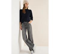 Cecil Damen Dolman Strukturpullover in Blau, Gr: XS