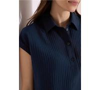 Cecil Damen Dropped Shoulder Bluse mit Struktur in Blau, Gr: XS