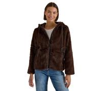 CECIL - Fake Fur Jacke mit Softshelldetails chocolate sauce brown - Gr. - L