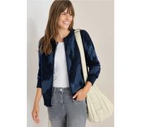 Cecil Damen Federgarn Cardigan in Blau, Gr: XXL