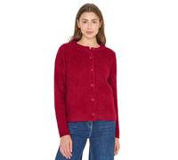 Cecil Damen Federgarn Ripp-Strickjacke in Rot, Gr: XXL