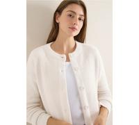 Cecil Damen Federgarn Ripp-Strickjacke in Grau, Gr: L