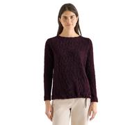 Cecil Damen Federgrarn Jacquard Shirt in Rot, Gr: XXL
