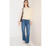 Rundhalspullover CECIL, Damen, Gr. XXL (46), creamy weiß, Strick, Obermaterial: 65% Polyamid, 23% Polyester, 12% Viskose, unifarben, lässig geschnitten hüftbedeckend, U-Boot-Ausschnitt, Pullover Rundh