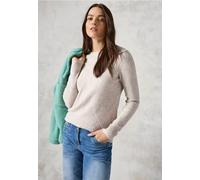 Cecil Damen Feinstrickpullover in Beige, Gr: XXL