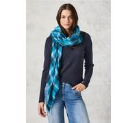 Strickpullover CECIL, Damen, Gr. XXL (46), blau (universal blau), Web, 37% Baumwolle, 34% Polyacryl, 26% Polyester, 3% Elasthan, unifarben, casual, gerade normal, Rundhals, Langarm Bündchen, Pullover,