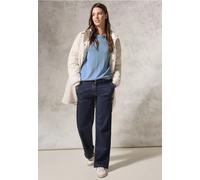 CECIL Damen B302754 Feinstrickpullover, Whisper Blue Melange, XXL EU