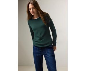 Cecil Damen Feinstrickpullover in Grün, Gr: S