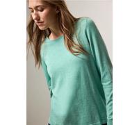 Rundhalspullover CECIL Gr. XXL (46), grün (adriatic green melange) Damen Pullover (41463025-XXL) adriatic green melange