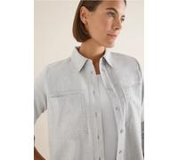 Cecil Damen Flanellbluse mit Nieten in Grau, Gr: XXL