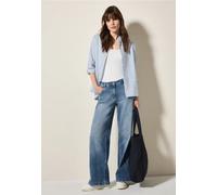 Cecil Damen Flared Leg Jeans in Blau, Gr: 36