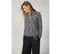 CECIL Damen B322262 Flauschiges Shirt mit Print, Charcoal Grey Melange, XL