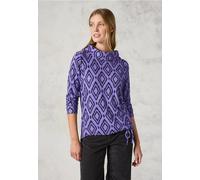 CECIL Damen B322262 Flauschiges Shirt mit Print, Lilac Melange, XXL