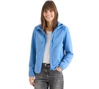 Kurzjacke CECIL, Damen, Gr. XL (44), fountain blau, Stoff, Obermaterial 1: 94% Polyester, 6% Elasthan; Obermaterial 2: 100% Polyester, unifarben, comfort fit normal, ohne Ausschnitt, Bündchen, Jacken