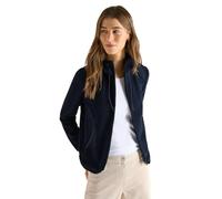 Kurzjacke CECIL, Damen, Gr. S (38), universal blau, Stoff, Obermaterial 1: 94% Polyester, 6% Elasthan; Obermaterial 2: 100% Polyester, unifarben, comfort fit normal, ohne Ausschnitt, Bündchen, Jacken 