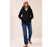 Outdoorjacke CECIL, Damen, Gr. L (42), schwarz, Stoff, Obermaterial: 100% Polyester; Futter: 100% Polyester; Füllung: 100% Polyester, unifarben, normal normal, ohne Ausschnitt, elastischer Bund, Jacke