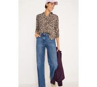 Cecil Damen Gemusterte Bluse in Beige, Gr: XL