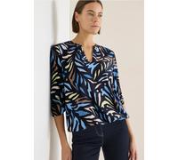 Cecil Damen Gemusterte Bluse in Blau, Gr: XS