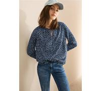 Cecil Damen Gemusterte Bluse in Blau, Gr: XXL