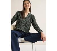 Cecil Damen Gemusterte Bluse in Grün, Gr: XXL