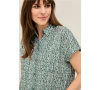 Kurzarmbluse CECIL, Damen, Gr. XXL (46), balmy khaki, Web, Obermaterial: 88% Viskose, 12% Polyamid, bedruckt, casual, normal hüftbedeckend, Rundhals, Kurzarm, Blusen, mit grafischem Muster (56784066-X