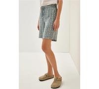 CECIL Damen B378997 Gemusterte Shorts, Balmy Khaki, L