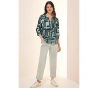 Cecil Damen B345658 Bluse, Slate Khaki, L