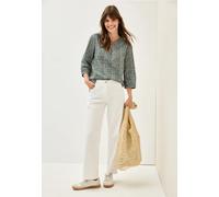 CECIL Damen B345617 Gemusterte Tunika, Balmy Khaki, XS