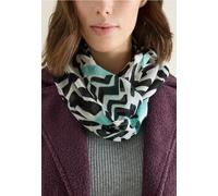 CECIL Damen 5706584 Gemusterter Loop-Schal, Light Foam Blue, Einheitsgröße