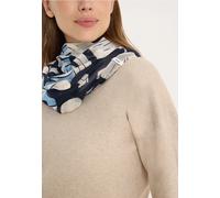 Cecil Damen Gemusterter Loop-Schal in Blau, Gr: One size