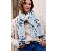 Cecil - Gemusterter Plissée Schal blau