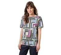 Cecil Damen Gemustertes Ausbrenner-Shirt
