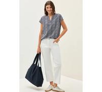 CECIL Damen B345613 Gemustertes Blusenshirt, Universal Blue, M