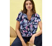 Cecil Damen Gemustertes Blusenshirt in Blau, Gr: XS