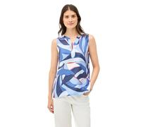 CECIL Damen B345825 Gemustertes Blusentop, Urban Navy Blue, XL