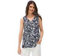 CECIL Damen 3411892 Gemustertes Blusentop, urban Dark Blue, XXL