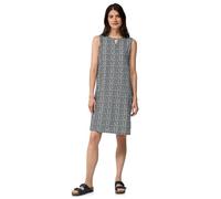 Cecil Jerseykleid 50108521 - bedruckt, 95% Viskose/5% Elasthan, Rundhals, knielang, Blau Gr. S
