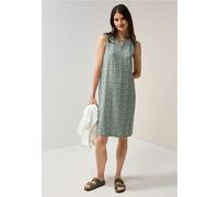 CECIL Damen B144416 Gemustertes Jersey-Kleid, Balmy Khaki, XXL