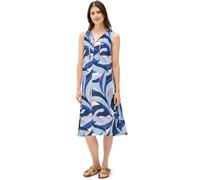 Cecil Midikleid Damen XXL (46) Urban Navy Blau – 100% Viskose, ärmellos, bedruckt, knielang