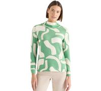 Cecil Damen Gemustertes Melange Shirt in Grün, Gr: XXL