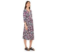 Blusenkleid CECIL, Damen, Gr. S (38), US-Größen, weiß (vanilleweiß), Web, 100% Baumwolle, bedruckt, casual, normal knielang, V-Ausschnitt, 3/4-Ärmel Bündchen, Kleider, knielang (57173516-S) vanillewei