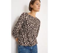 Cecil Damen Gemustertes Shirt in Beige, Gr: XXL